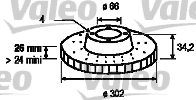 VALEO 197216 Brake Disc